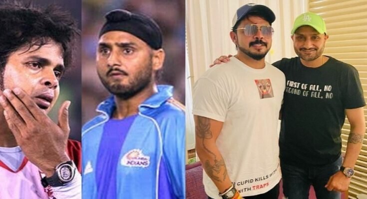 Harbhajan Singh reacts after pacer S Sreesanth retire from cricket