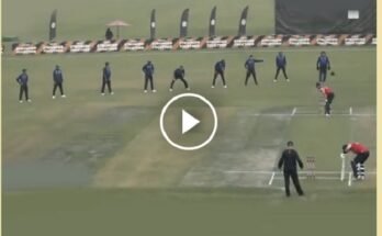 In a European Cricket League match, Norway placed 9 players in the slip cordon, Watch video