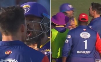 Legends League Cricket: Mitchell Johnson pushes Yusuf Pathan, watch video