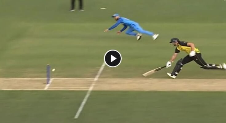 Virat Kohli's brilliant throw to dismiss Tim David warm-up match against Australia