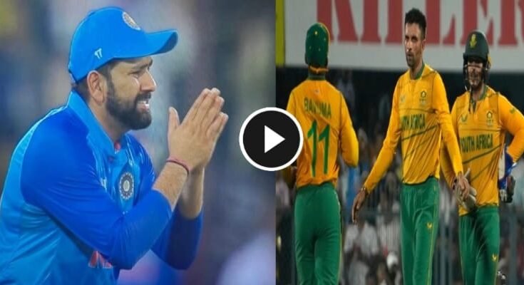 IND Vs SA 3rd T20: Watch Rohit Sharma Very Angry On Siraj When Siraj Droped Catch