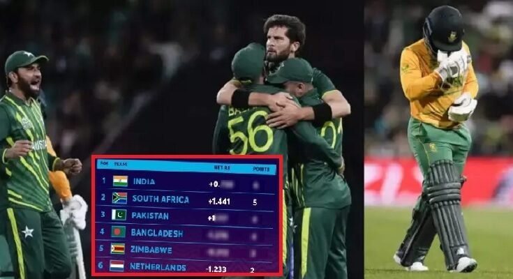 points table of Group 2 After Pakistan defeating South Africa in T20 WC