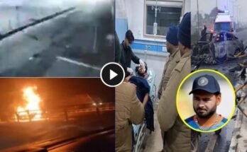 Rishabh pant accident cctv footage watch video